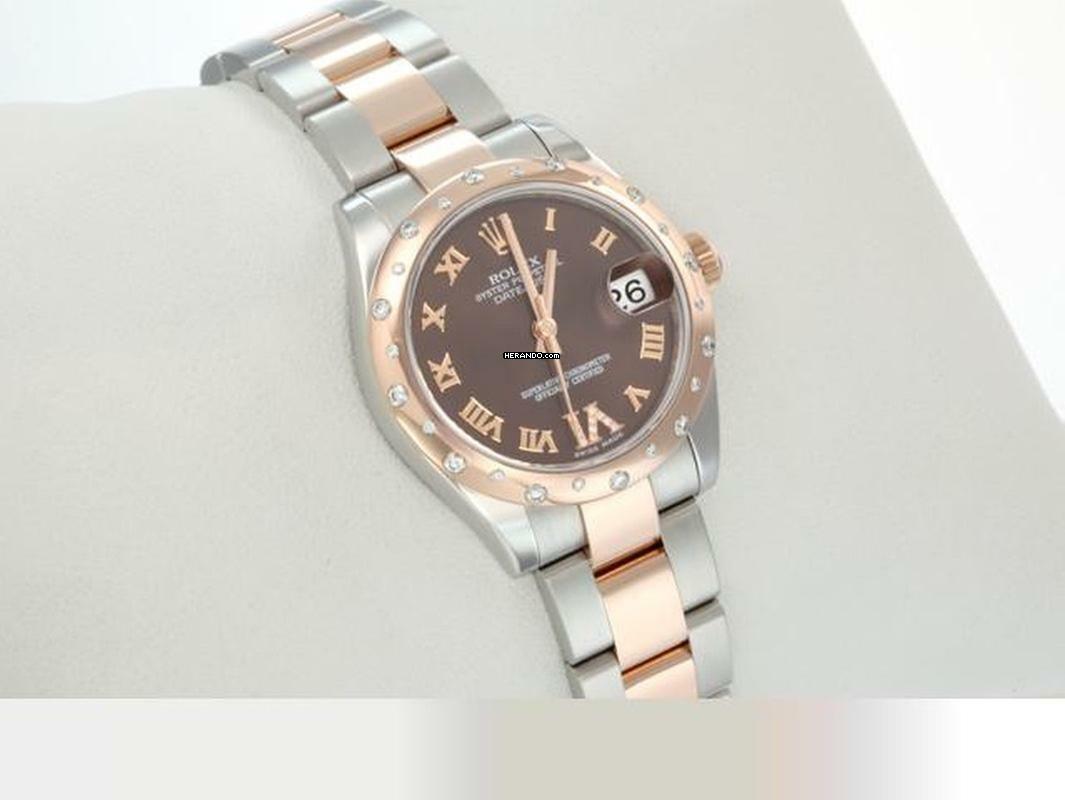 Rolex Datejust 31 Medium 31mm 178341 2012 Stahl Rosegold 750 Diamanten Stainless Steel 18kt Rose Gold Oyster-band Chronometer