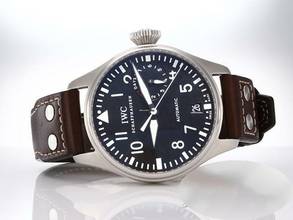 Thumbnail von IWC Große Fliegeruhr Big Pilot Fliegeruhr Automatik Iw5004 Iwc-service 2023 Edelstahl Stahl Steel Black Dial