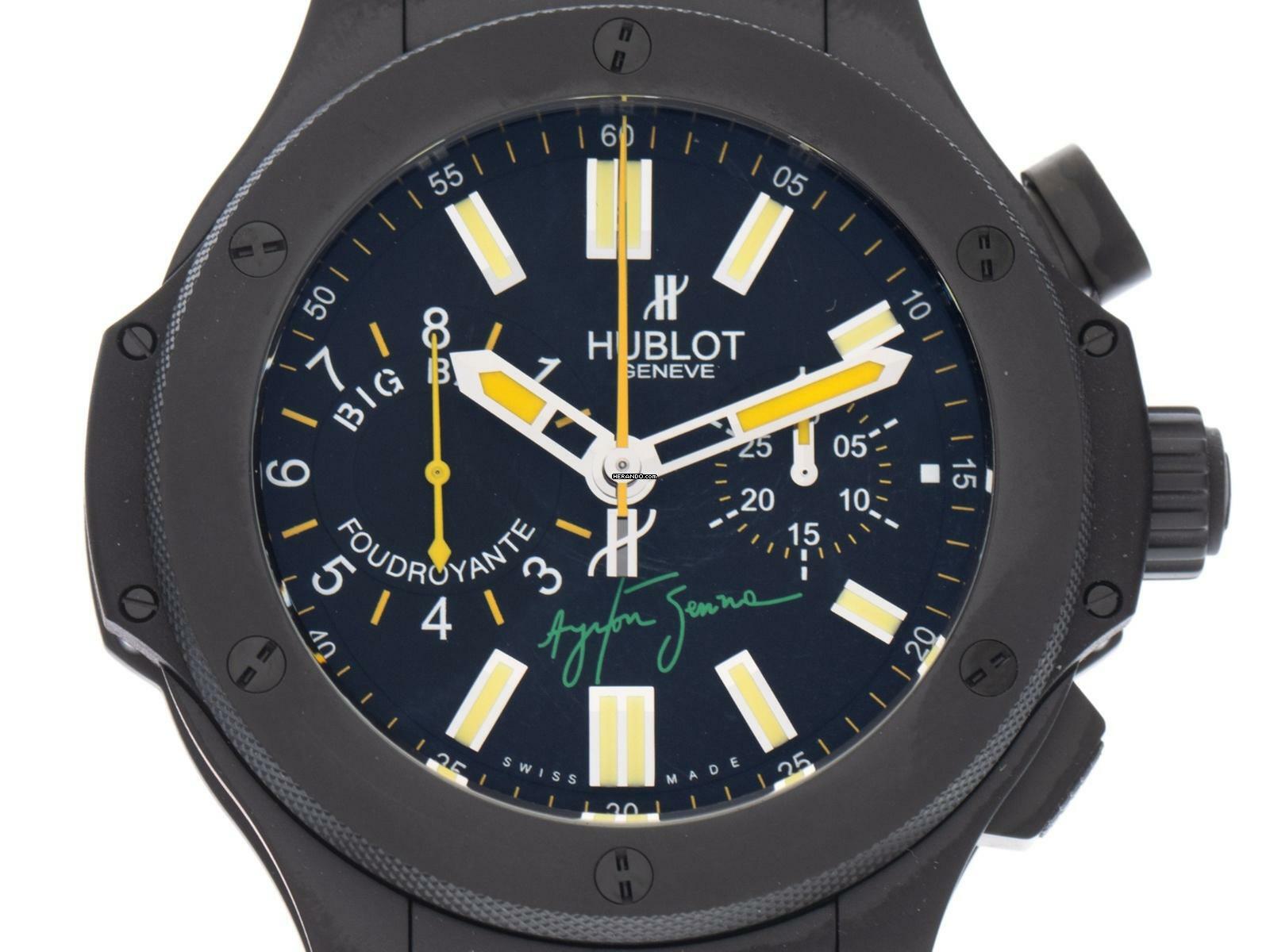  Hublot Big Bang Ayrton Senna Chronograph Ref.315.Cl.1129.RX.AES09 2009 original Box wie Neu Vintage Limitiert  