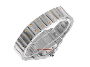 Thumbnail von Cartier Santos Galbée Date PM Kleines Modell Ref.2423 2002 Box&Beschreibung sehr gut Vintage