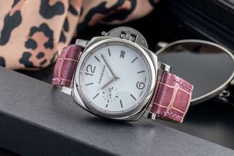 Thumbnail von Panerai Luminor Due Luna Stahl Automatik Herrenuhr Ref. PAM01306 B&P 2021