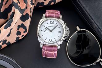 Thumbnail von Panerai Luminor Due Luna Stahl Automatik Herrenuhr Ref. PAM01306 B&P 2021