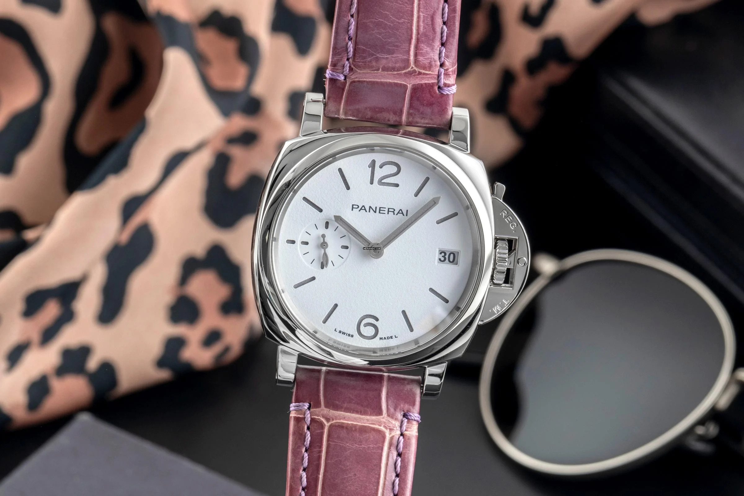 Panerai Luminor Due Luna Stahl Automatik Herrenuhr Ref. PAM01306 B&P 2021