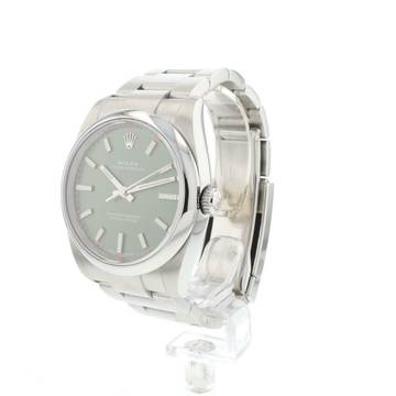  Rolex Oyster Perpetual 34 Olive Green Dial  