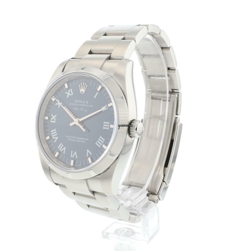 Thumbnail von Rolex Air King 34 Blue Dial