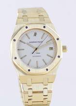 Thumbnail von Audemars Piguet Royal Oak 18K Gold 36mm Dream white Dial Automatic rar Klassiker Date