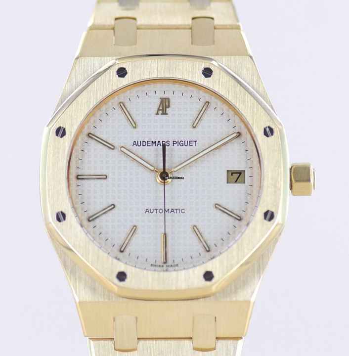  Audemars Piguet Royal Oak 18K Gold 36mm Dream white Dial Automatic rar Klassiker Date  