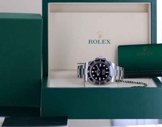  Rolex Submariner (No Date) 124060 No-Date Keramik 2025 Taucheruhr B+P 41mm  