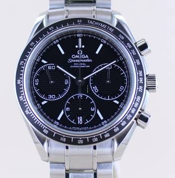  Omega Speedmaster Racing Co-Axial Chronograph 40mm Unisex Stahl black Date B+P  