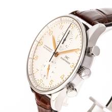 Thumbnail von IWC Portugieser Chronograph Rattrapante Chronograph 41 White – IW3712 – like NEW – 1998 Full Set