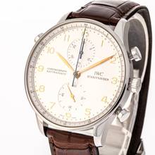Thumbnail von IWC Portugieser Chronograph Rattrapante Chronograph 41 White – IW3712 – like NEW – 1998 Full Set