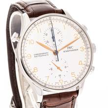 Thumbnail von IWC Portugieser Chronograph Rattrapante Chronograph 41 White – IW3712 – like NEW – 1998 Full Set