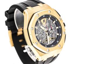 Thumbnail von Audemars Piguet Royal Oak Offshore Tourbillon Chronograph 44 – 26407BA – like NEW – 2017 Full Set
