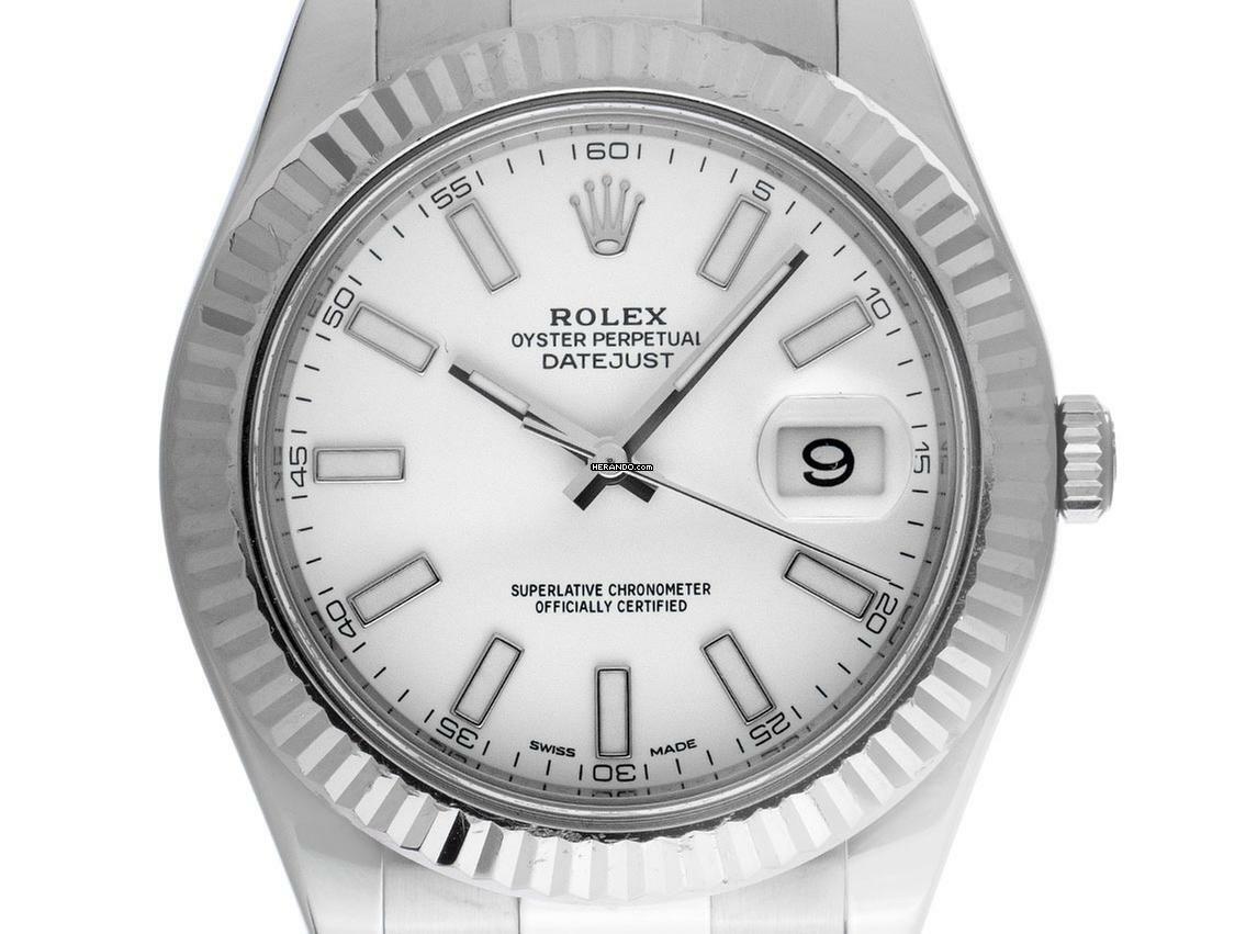  Rolex Datejust II Ref.116334 2016 LC 100 Full Set wie Neu Vintage  