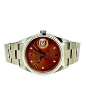 Thumbnail von Rolex Oyster Perpetual Date 34 mm Bj 1998 Salmon Zifferblatt Referenz 15200