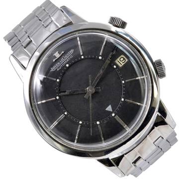  Jaeger-LeCoultre Memovox Jumbo Alarm wrist E855 black dial Automatic steel 1964 