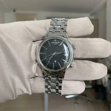 Thumbnail von Jaeger-LeCoultre Memovox Jumbo Alarm wrist E855 black dial Automatic steel 1964