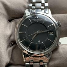 Thumbnail von Jaeger-LeCoultre Memovox Jumbo Alarm wrist E855 black dial Automatic steel 1964
