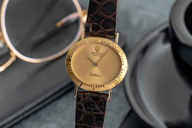  Rolex Cellini Lady 18K (0,750) Gold Handaufzug Damenuhr Ref. 4081  