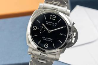 Thumbnail von Panerai Luminor Marina Automatic Specchio Blu Stahl Automatik Herrenuhr Ref. PAM01316