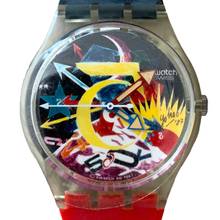 Thumbnail von Swatch Art Special GZ107 Rorrim 5 by Tadanori Yokoo 5th anniversary 1987 Full Set NEW