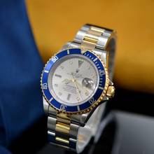 Thumbnail von Rolex Submariner Date 16613 Slate Serti Factory diamond dial 1996 Full Set