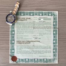 Thumbnail von Rolex Submariner Date 16613 Slate Serti Factory diamond dial 1996 Full Set