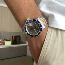 Thumbnail von Rolex Submariner Date 16613 Slate Serti Factory diamond dial 1996 Full Set