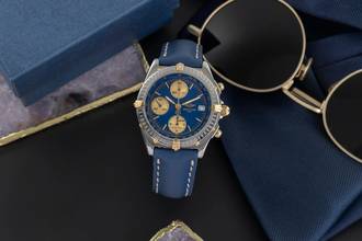 Thumbnail von Breitling Chronomat Chronograph Stahl / vergoldet Automatik Ref. B13050 Papiere