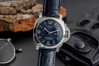 Thumbnail von Panerai Luminor GMT Automatic Stahl Herrenuhr Ref. PAM01033 Box & Papiere 2019