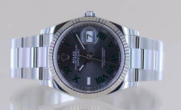 Thumbnail von Rolex Datejust 36 126234 wimbledon roman dial Oysterband Stahl Weißgold 2021 ungetragen