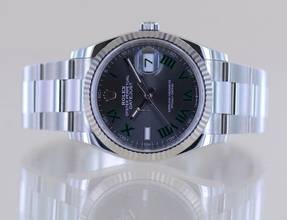 Thumbnail von Rolex Datejust 36 126234 wimbledon roman dial Oysterband Stahl Weißgold 2021 ungetragen