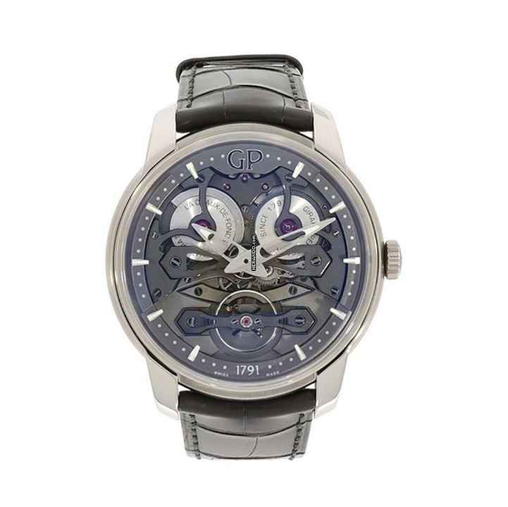  Girard Perregaux Bridges Herrenarmbanduhr Neo Bridges Automatik aus Titan Ref. 84000-21-001-BB6A Fullset  