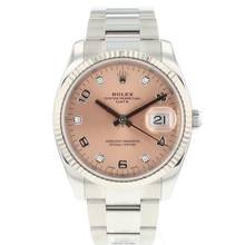 Thumbnail von Rolex Oyster Perpetual Date 34MM Fluted Pink Diamond Dial