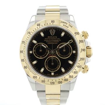  Rolex Daytona Steel Gold Black Dial  