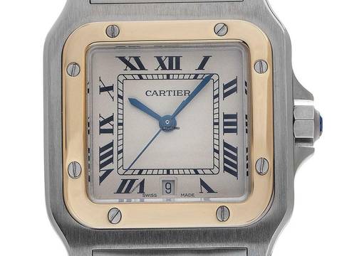  Cartier Santos Galbée GM Ref.187901 2001 Full Set sehr gut Vintage  