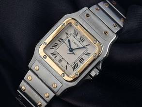 Thumbnail von Cartier Santos Galbée GM Ref.187901 2001 Full Set sehr gut Vintage