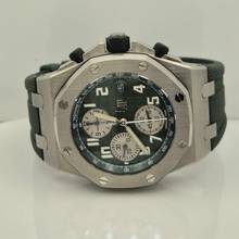 Thumbnail von Audemars Piguet Royal Oak Offshore Flyback Militaire Green Titanium 42mm Automático Completo