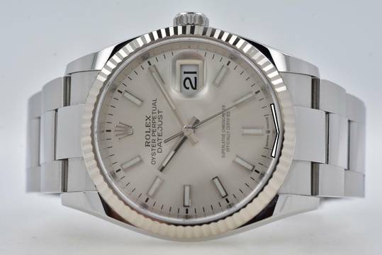  Rolex Datejust 36 Oyster Perpetual Datejust 126234 LC100 Silver Dial  