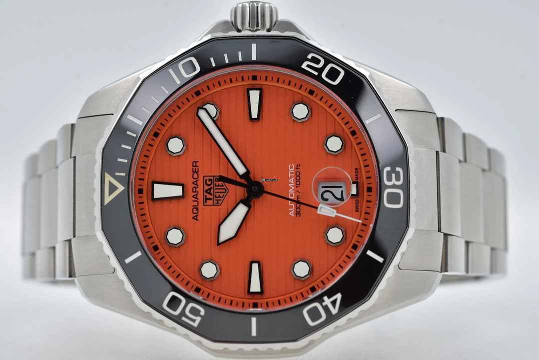  TAG Heuer Aquaracer 300M Professional 300 Orange Dial WBP201F.BA0632  