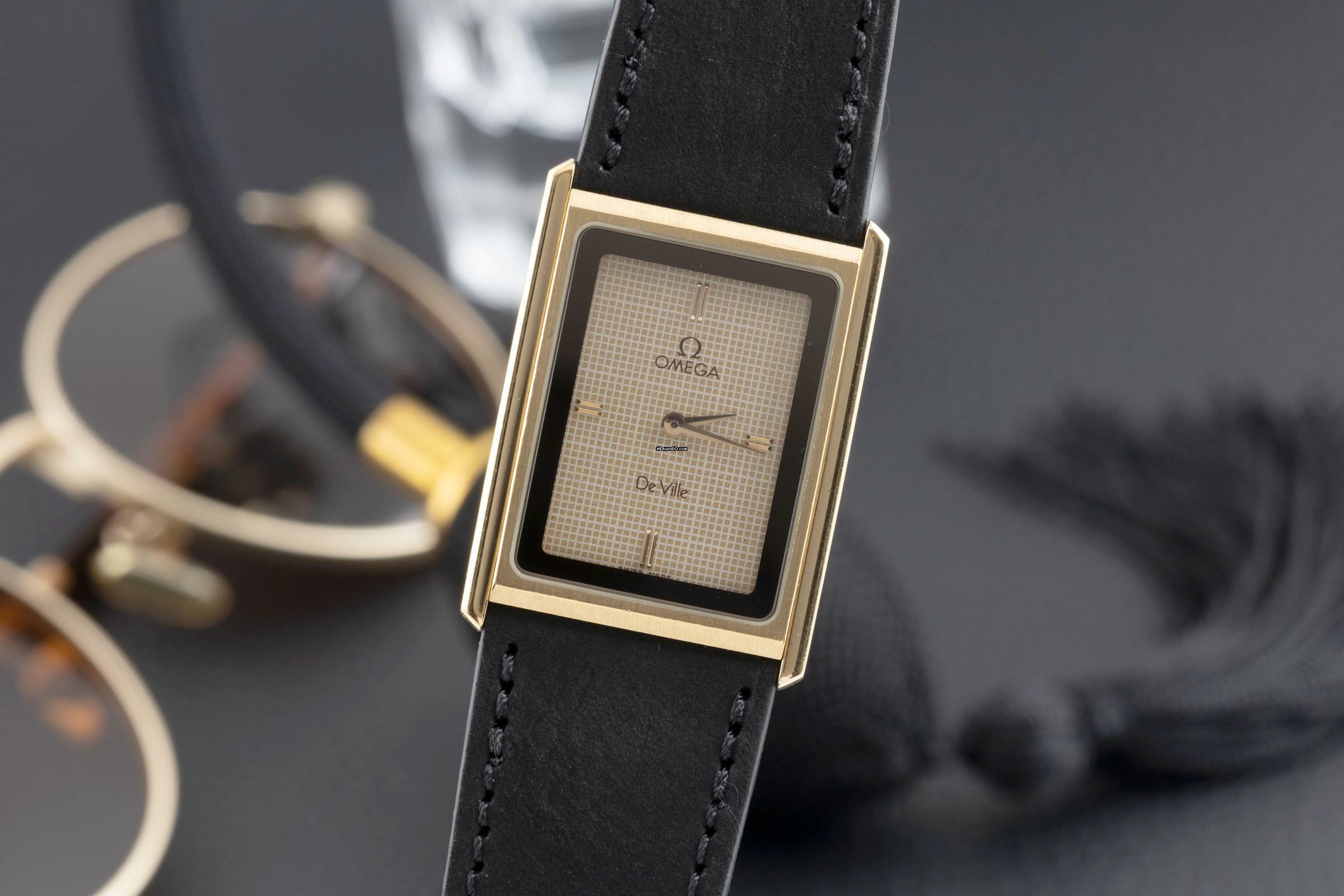 Omega De Ville vergoldet / Stahl Ref.191.0186 vintage Klassiker