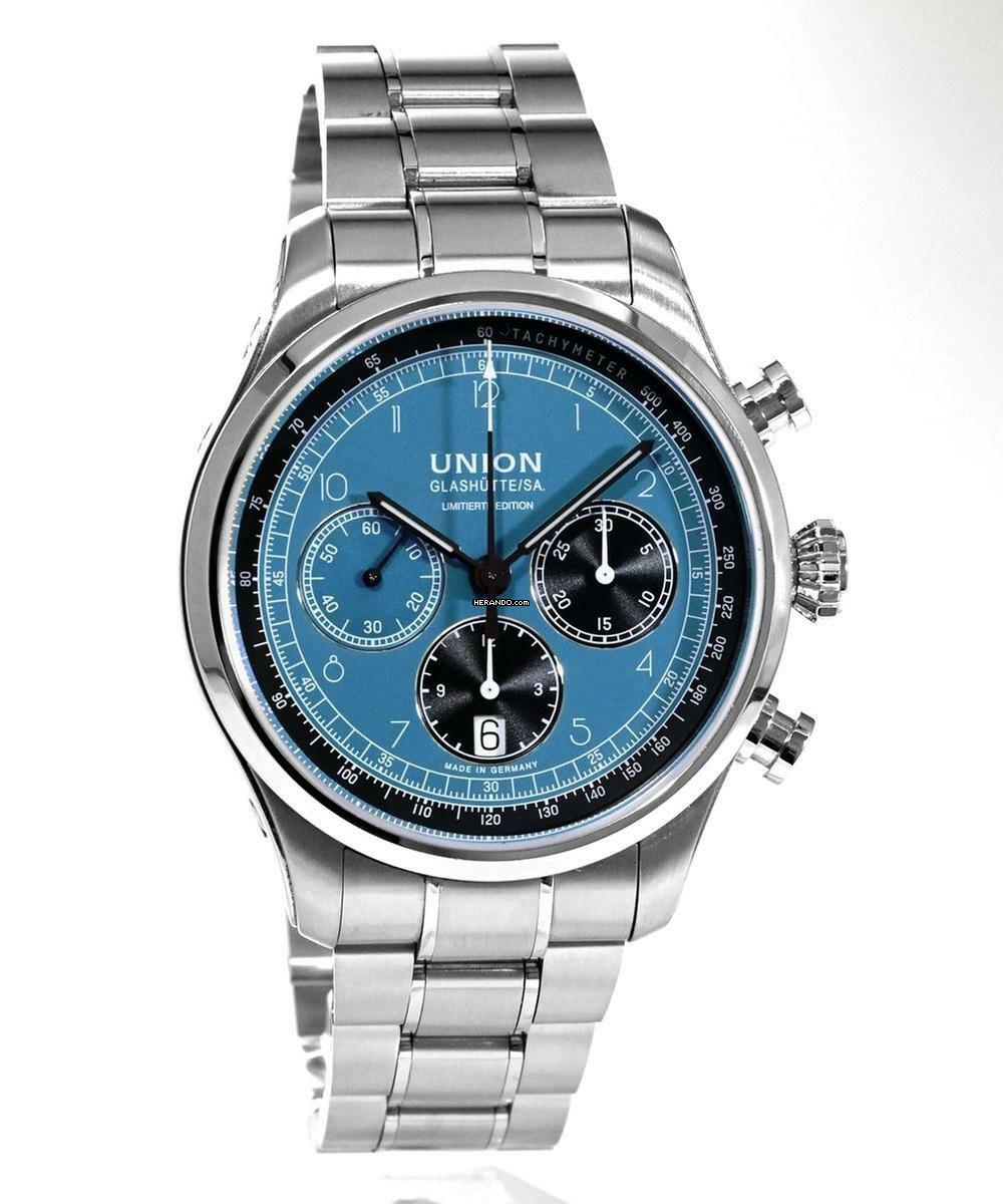  Union Glashütte Belisar Chronograph Speedster Electric Blue Limitierte Edition auf 388 Stück Ref. D009.427.11.052.09 