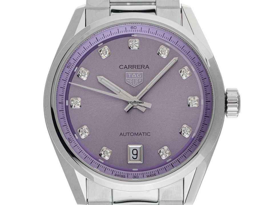  TAG Heuer Carrera Date Diamanten Ref.WBN2319.BA0001 2025 Full Set Ungetragen 