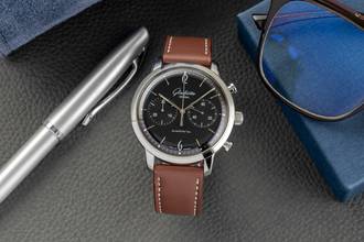 Thumbnail von Glashütte Original Sixties Chronograph Senator Sixties Chronograph Ref 1-39-34-02-22-04 Papiere 2010