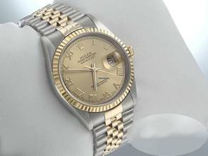 Thumbnail von Rolex Datejust 36 36mm 16233 1999 Lc100 Stahl Gelbgold 750 Automatik Stainless Steel 18kt Yellow Gold Jubilé-band Chronometer Oyster White Dial