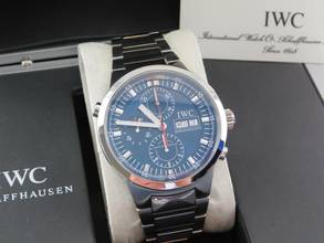 Thumbnail von IWC GST Chronograph 43 mm mit original Papieren Blaues Blatt
