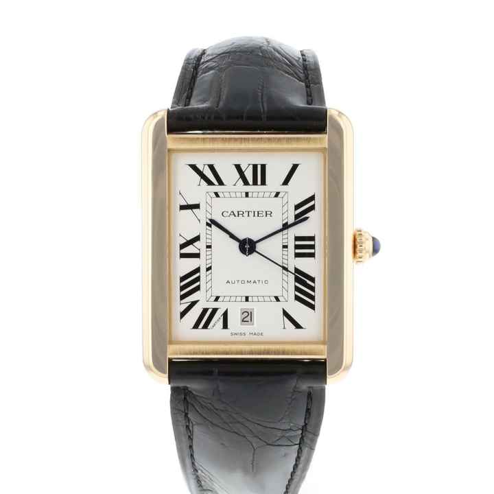  Cartier Tank Solo XL Rose Gold Silver Dial 