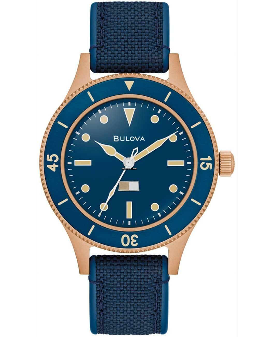 Bulova 98A325 Herrenuhr MIL-SHIPS Bronze 150th Anniversary 41mm 20ATM