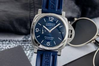 Thumbnail von Panerai Luminor Marina Automatic Stahl Automatik Herrenuhr Ref. PAM01313 B&P 2022