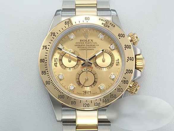  Rolex Daytona 116523 2012 Stahl Gelbgold 750 Diamanten Automatik Stainless Steel 18kt Yellow Gold Oyster-band Chronometer  